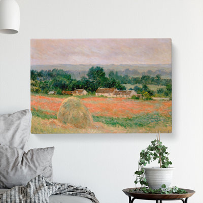 Haystack At Giverny by Claude Monet - Wrapped Canvas