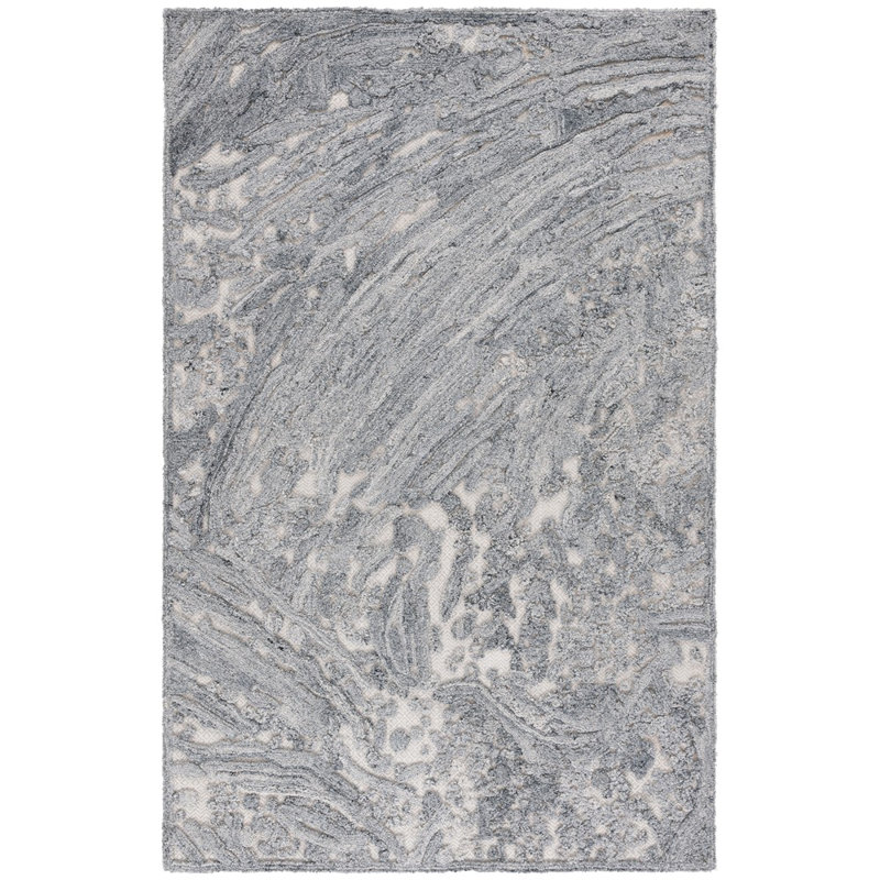 Trace Hand Tufted Performance Abstract Indoor Rug, Rectangle 5' x 8'