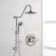 Shower Head With Handheld Shower System With 8" Rain Shower Head (Rough-In Valve Included)