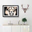 Lion in Abstract - Picture Frame Graphic Art Print-55761310-55761307
