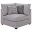 Canapé modulaire rembourré 5 pièces Grey