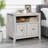 Lateral File with White Finish: Ideal Storage for Your Home Office or Living Area