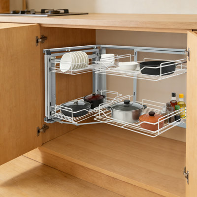 Pull-out Cabinet Organizer Left or Right Corner Cabinet Organizer Kitchen Cabinet Organizer