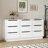 9 Drawer Dresser for Bedroom with Deep Drawers, Large Floor Wood Dressers & Chest of Drawers , Modern White Long Dressers for Closet Living Room