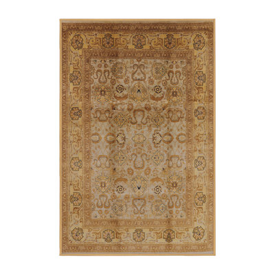 Tapis brun à motif oriental