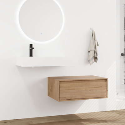 30'' Single Bathroom Vanity with Resin Top