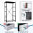 4 Drawer Dresser for Bedroom, Narrow Chest of Drawers, Wooden Top and Study Iron Frame 18"x37.5"-(WxH)