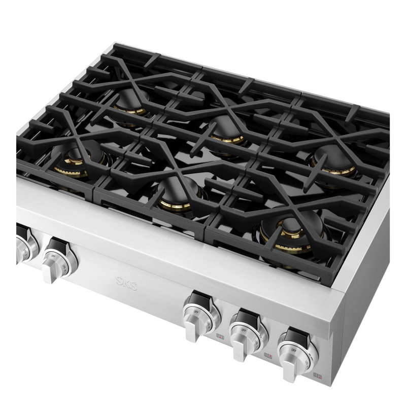 36-Inch Pro Rangetop With 6 Burners
