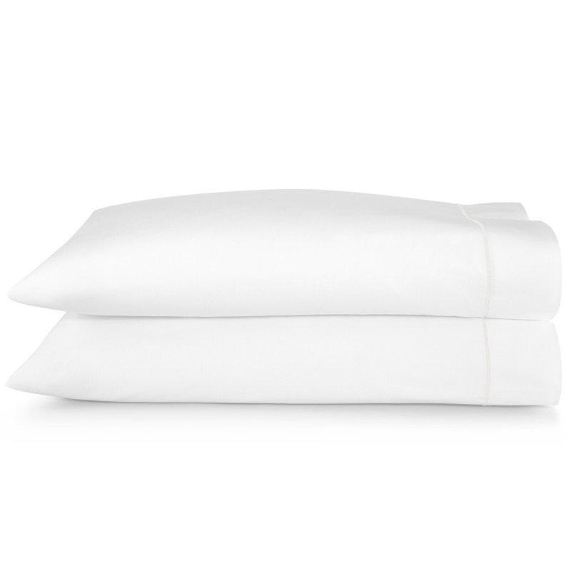 Soprano II 100% Cotton Pillowcase, Pearl, King Sham