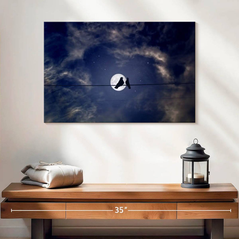 Alvord Night Sky Pigeons, 16" H x 24" W