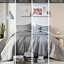 Édredon 3 pièces gris / simple avec agrafe, coussin décoratif, taie décorative, gris, lavable et lavable à la machine-121325263
