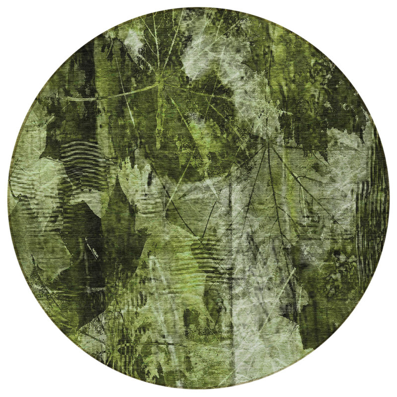Tapis d'intérieur rond 8 po