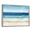 Toile bleu or bleu, art mural vague bleue tropicale, ondulations de plage tropicale bleu or-1855707573-1855707575