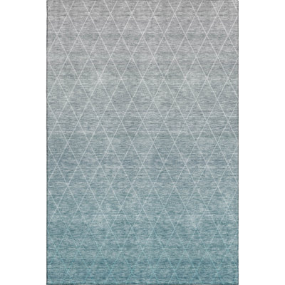 Premium Machine Washable Verrett AMF1175 Geometric Rug