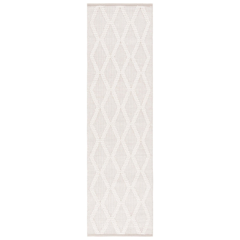 Fromm Hand Woven Wool Pile Geometric Rug, Square 6'