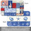 Napperons 4 pièces Nautical Fragments