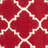 Rodgers Hand Woven Flat Weave Wool/Cotton Geometric Rug in Red/Ivory-1993221570