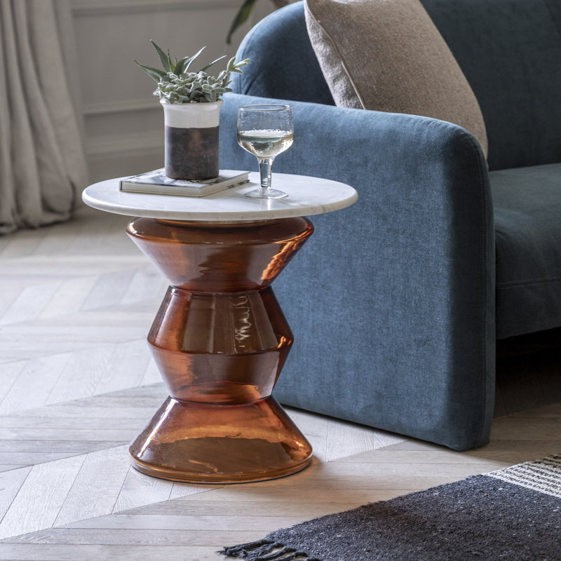 Chenier End Table, Orange