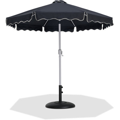 Ensemble de parasol en aluminium avec passepoil Amalfi