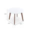 Table de salle à manger Minimalist Mid Century Modern White Top