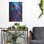 Ivy Bronx «Digital Space Blue and Mauve 1» par Momart, art mural en métal-568779546