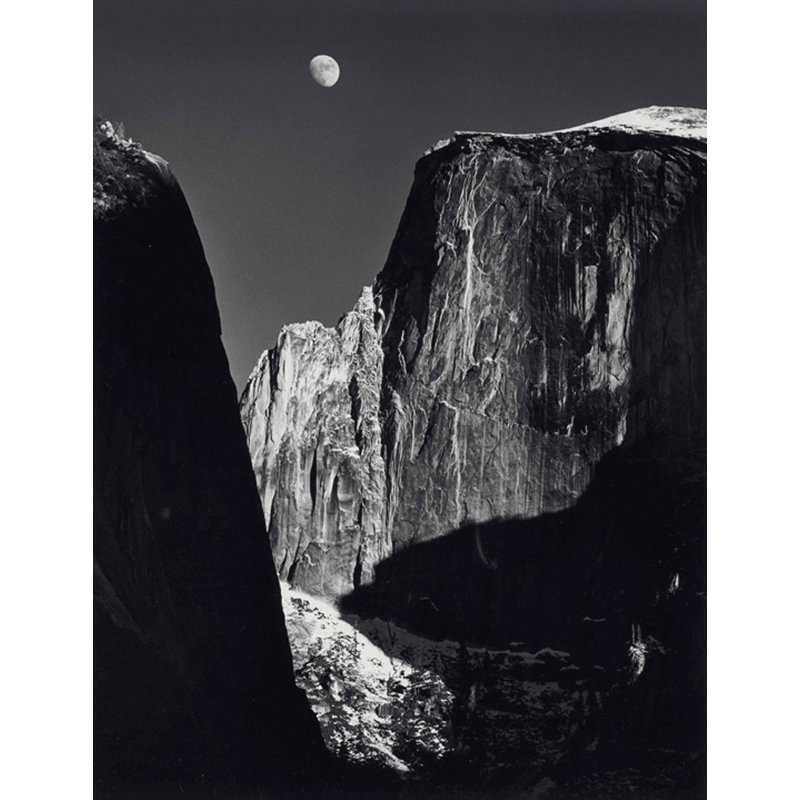 Lune et demi-dôme, H 18 po x l 14 po