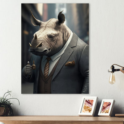 Mafia Rhino - Unframed Print on Metal