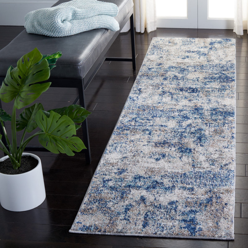 Aston Performance Abstract Rug, Runner 2' x 8'