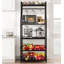 Kitchen Bakers Rack, Microwave Oven Stand With 2 Large Wire Basket-1370400623