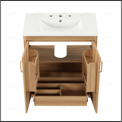 Meuble-lavabo de salle de bain avec lavabo