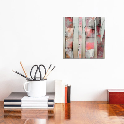 Sunset Birch II by Allison Pearce - Wrapped Canvas Painting