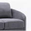 Causeuse en lin gris yuina