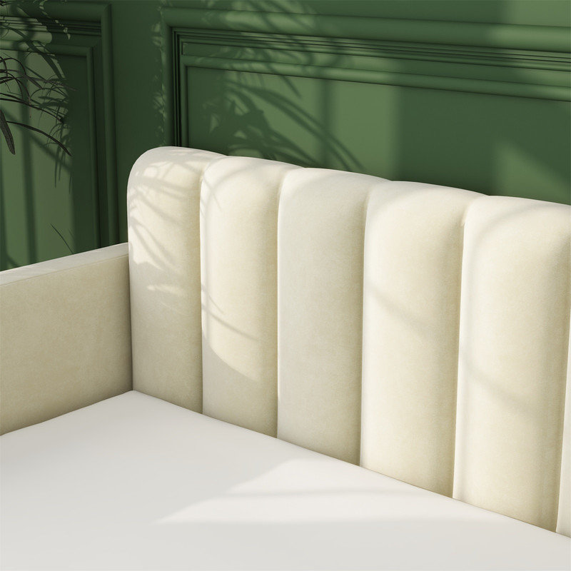 Upholstered Daybed, Ivory