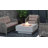 Manhattan 36" Outdoor Concrete Fire Table 45,000 BTU - Includes Lava Rocks & PVC Cover-316934311-355425722