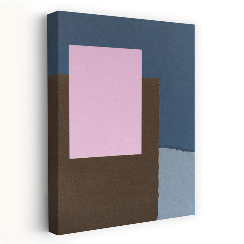 Art contemporain abstrait géométrique, H 24 po x l 16 po