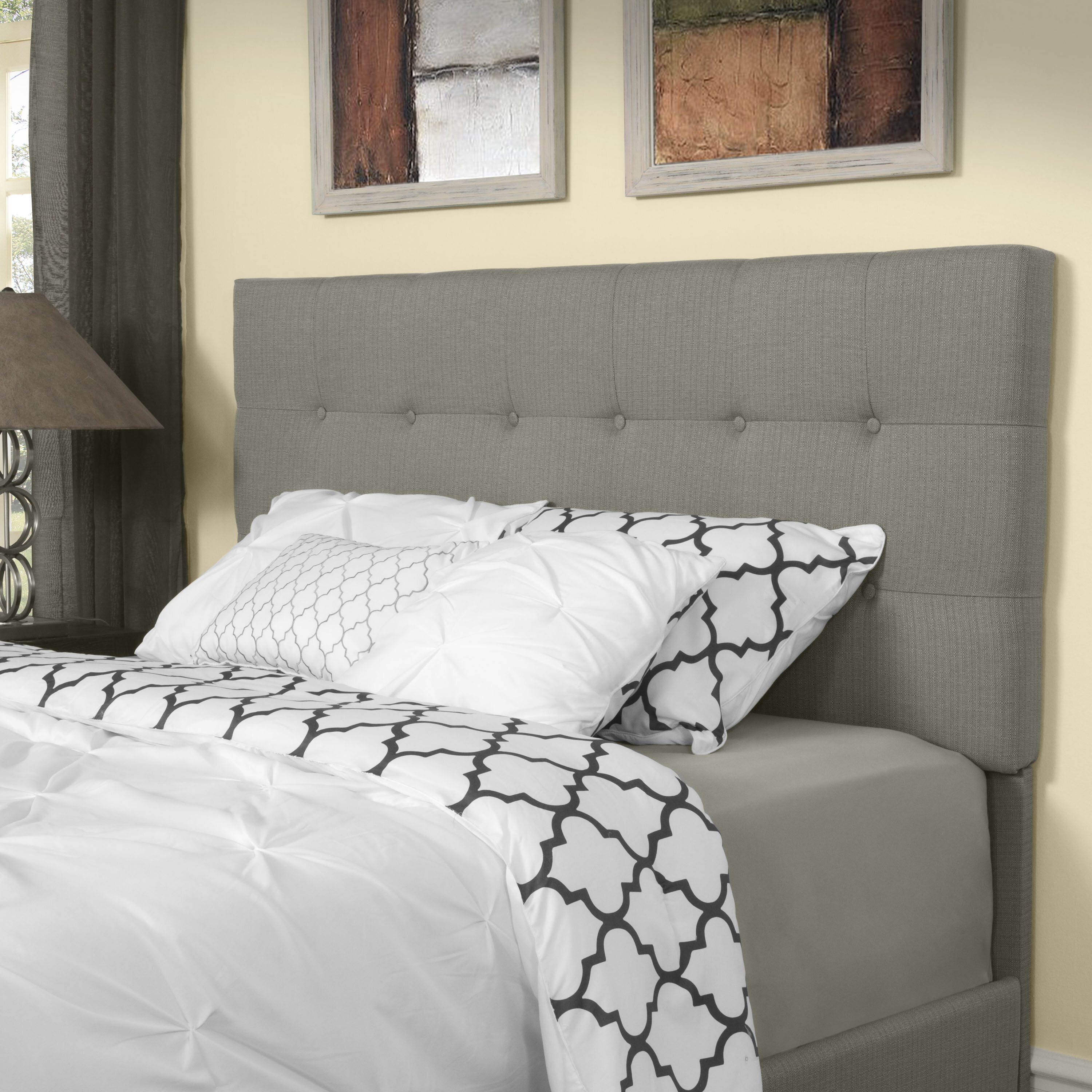 Winston Porter Sascha Upholstered Panel Headboard & Reviews | Wayfair