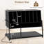 Support pour tourne-disque avec station de charge, support pour tourne-disque avec tablettes de rangement en vinyle-1165861287