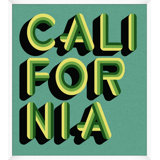 California Teal And Green Print by Christopher Kennedy