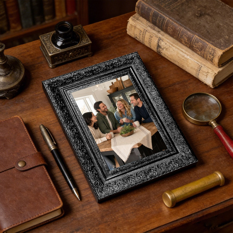 Cadre de table noir 1 PC 11 "x 14" avec table ou mur, 11" x 14", 1, Black