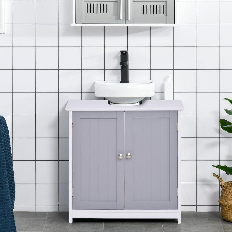 Demetrick Pedestal Sink Storage Cabinet Vanity Base Cabinet Under Sink Bathroom Cabinet