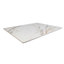 Plateau en pierre frittée en marbre blanc H & D 24 po x 30 po