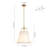 Nyjel 4 - Light Linen Tapered Pendant-840579870-840579868-849309244