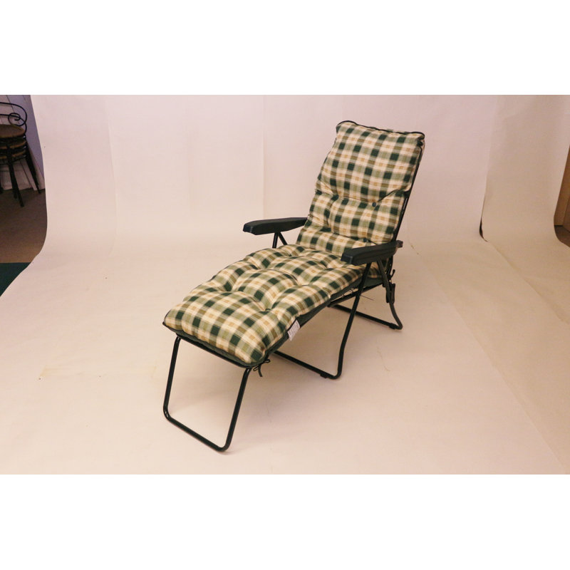 Sera 95 cm Long Reclining Single Chaise with Cushions, Pavia
