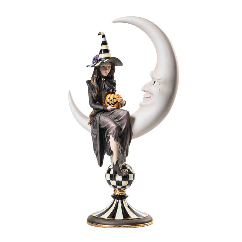 Spellbound Witch and Moon Figure