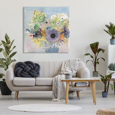 «Country Florals», aquarelle sur toile par Samuel Dixon