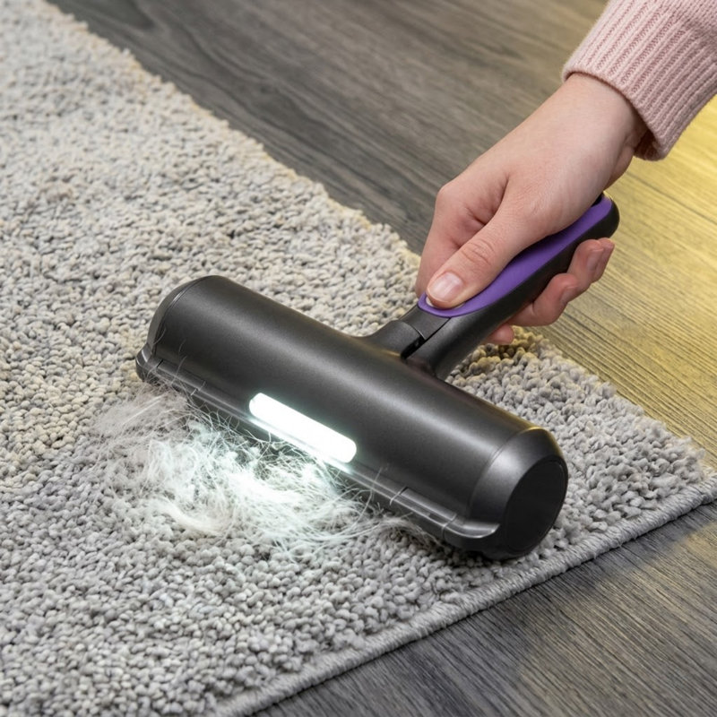 Sonic Pet Hair Remover Roller for Dogs & Cats, Electric Fur Removal Device