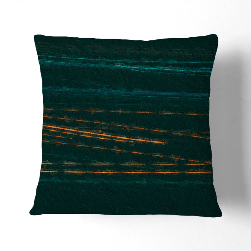 Geometric Square Cushion, Black, 55cm H x 55cm W x 20cm D