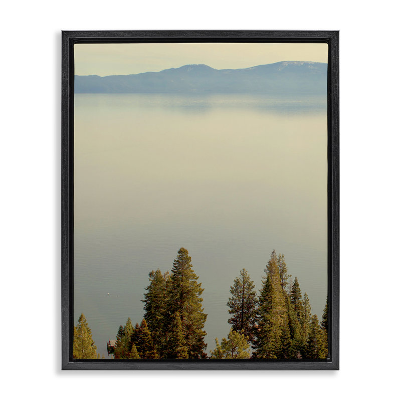Cadre flottant Pure Bliss Lake View, design par Gemma Bardot, Cadre flottant noir de jais, H 21 po x l 17 po