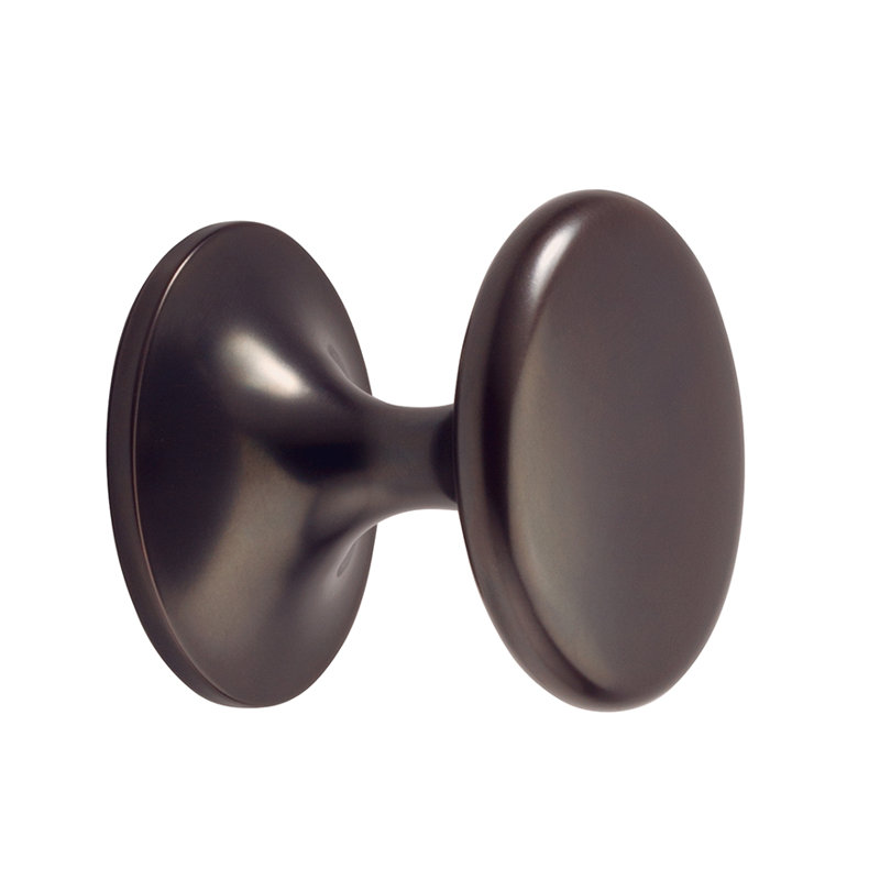 Poignée ronde Chloeu, Nickel poli, H 1,26 po x l 1,25 po x P 1,25 po