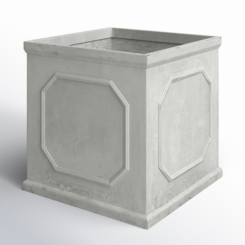 Boîte à fleurs Coterie, Sable, H 21,5 po x l 21,5 po x P 21,5 po